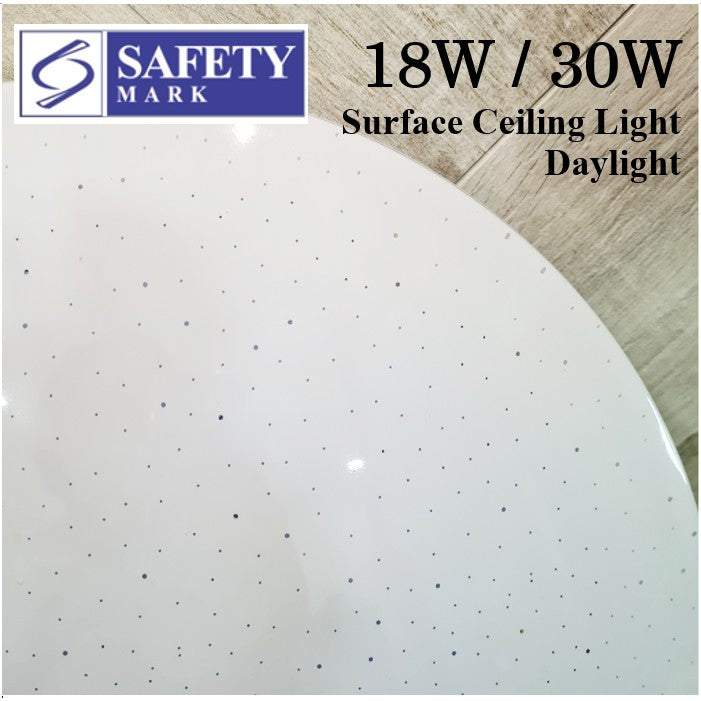 TML LED Ceiling Light Dimmable Glittering Effect SG Safety Mark 18W 36W Shimmering Surface Panel Dimmable Daylight