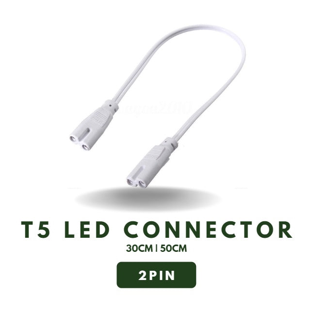 [SG Local Seller] T5 2 Pin 3 Pin 30cm 50cm  LED Connector Cable Wire Extension 3Pin 1ft