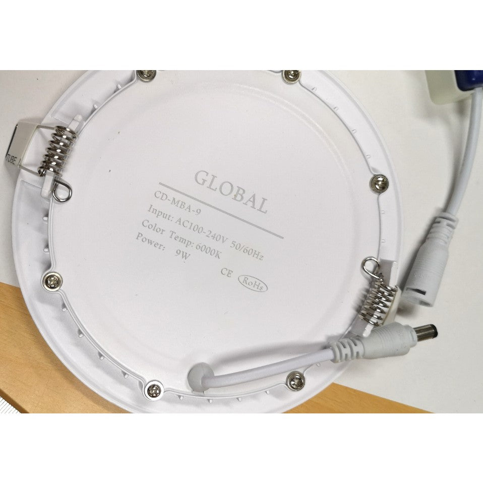 LED Downlight Panel Round 9W 12W Singapore Safety Mark Recessed Panel Ceiling Light TML