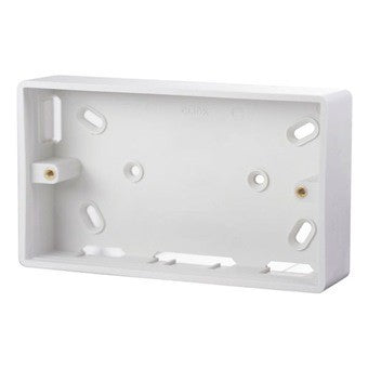 [Bundle of 4] 2Gang 1Gang Switch Socket Surface Mounting Box Standard Size White