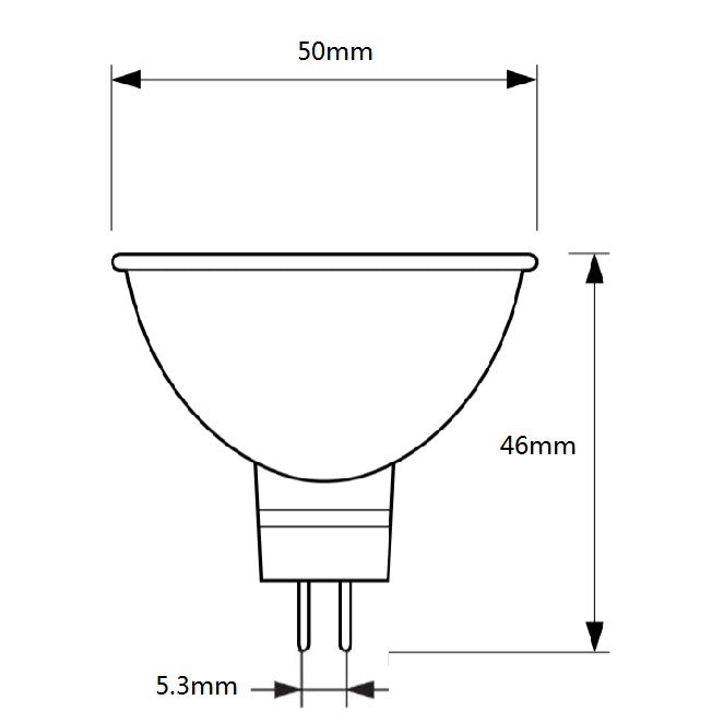 Philips Halogen Bulb 50W GU5.3 Essential MR16 12V TML