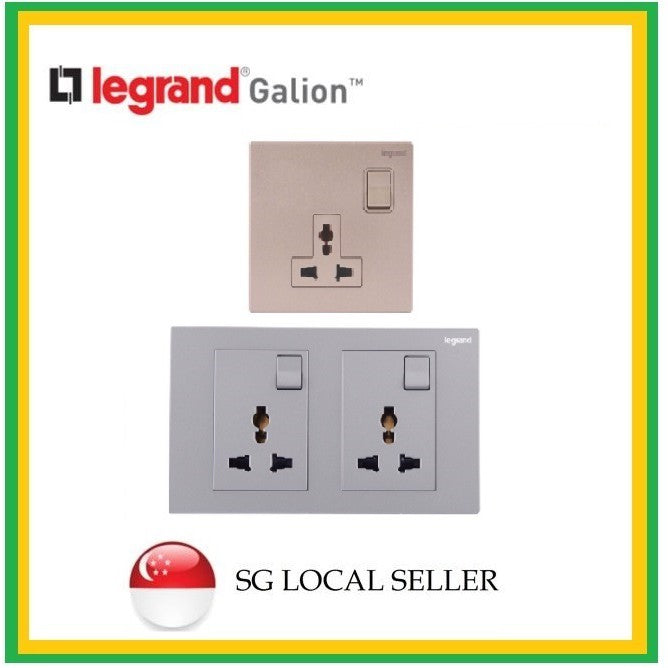 Legrand Galion Socket Champagne Rose Gold Dark Silver White