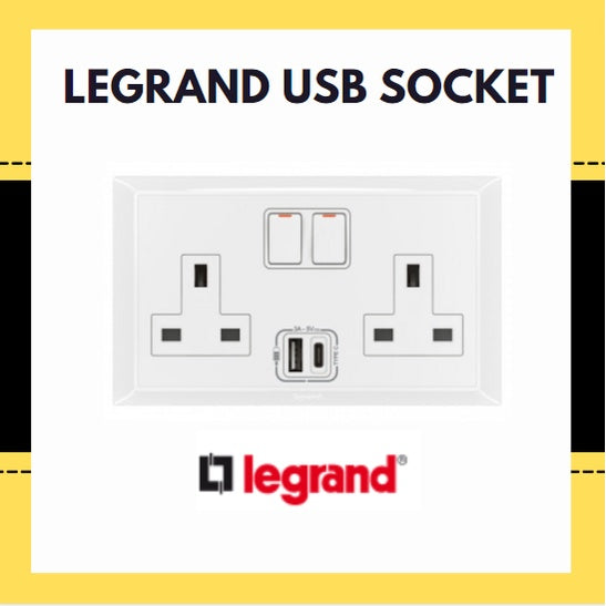 Legrand Belanko S 13A Socket with USB