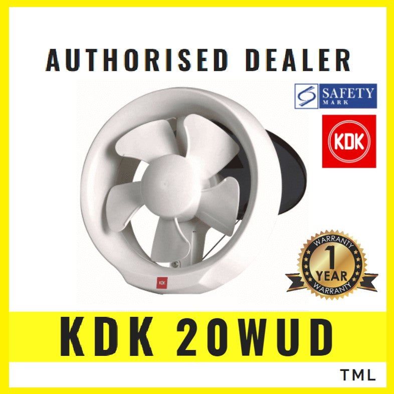 KDK 20WUD Exhaust Fan Window Mount Ventilating Fan Ventilation Fan Glass 20 WUD TML