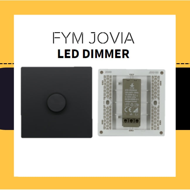 FYM Jovia LED Dimmer for lighting Matt Black Space Grey White