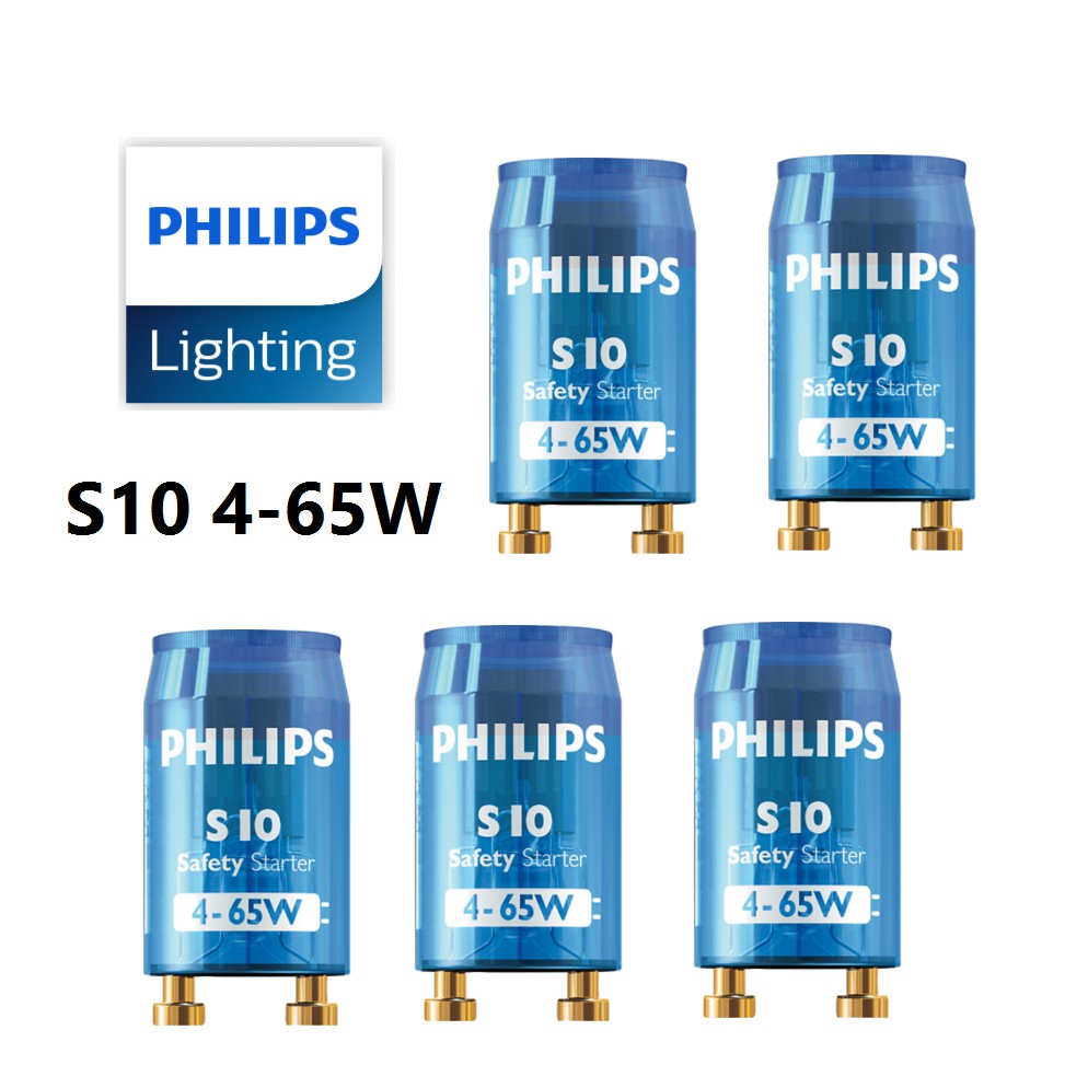 [Bundle of 5] Philips Fluorescent Tube Starter S10 S2-P