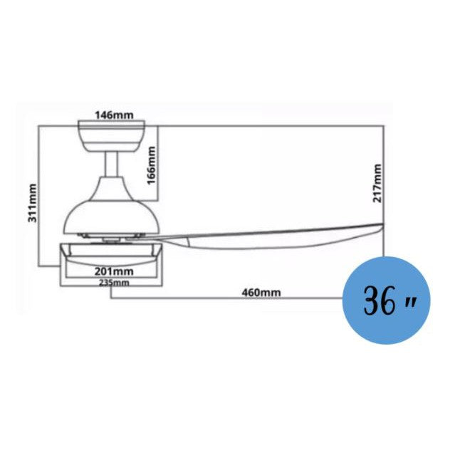 [Installation] Bestar Star-3 Ceiling Fan with 24W LED Light 36inch 46inch 56inch 36" 46" 56" STAR3