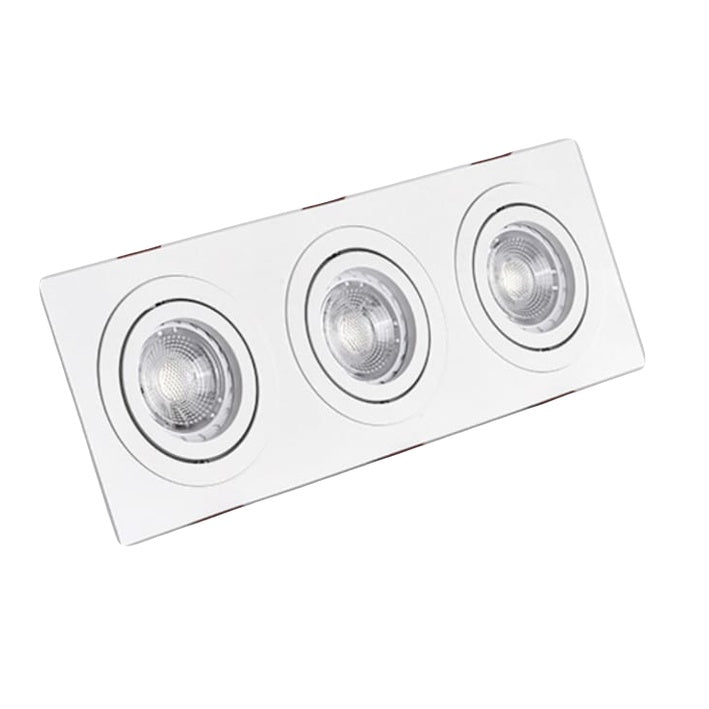 Three Head Rotatable LED Spotlight Recessed Downlight Spotlight GU10 TML