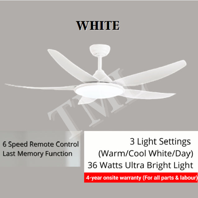 Fanco TRIBUTO 46inch 56inch Ceiling Fan with 36W Extra Bright Light TML