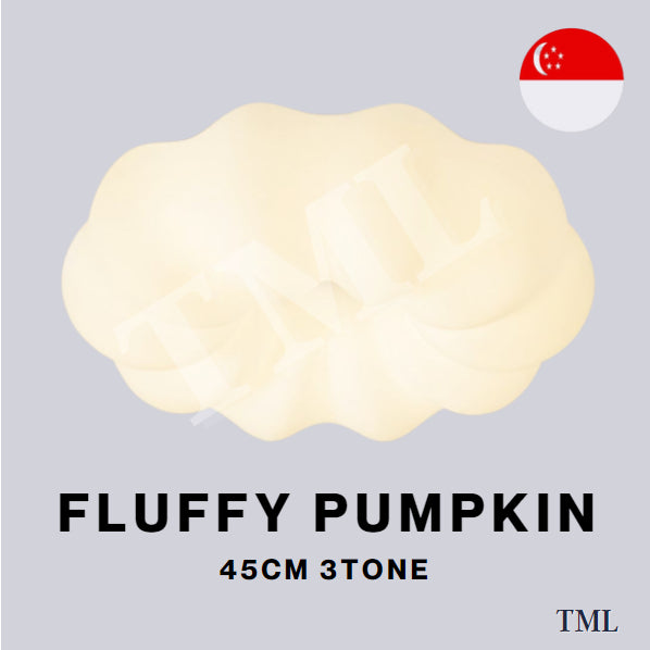 3D Fluffy Pumpkin Cloud Surface Ceiling Light 3Tone TML