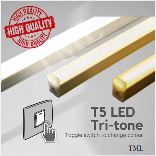 Premium T5 Tri-tone LED Integrated Set LED Light Tube 1ft 2ft 3ft 4ft TML