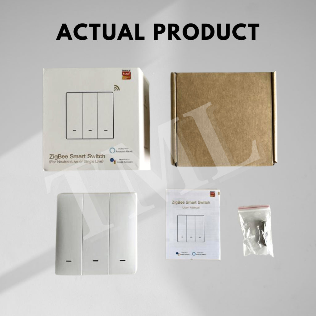 Zigbee WiFi Smart Wall Light Switch 1G 2G 3G 20A Push Button No Neutral No Capacitor Smart life Alexa Google Home