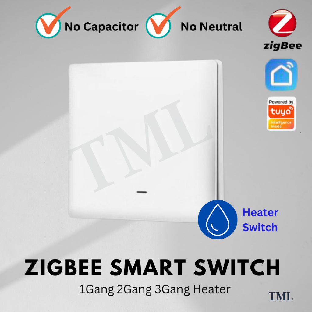 Zigbee WiFi Smart Wall Light Switch 1G 2G 3G 20A Push Button No Neutral No Capacitor Smart life Alexa Google Home