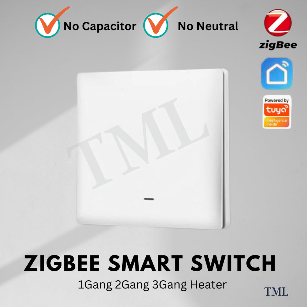 Zigbee WiFi Smart Wall Light Switch 1G 2G 3G 20A Push Button No Neutral No Capacitor Smart life Alexa Google Home