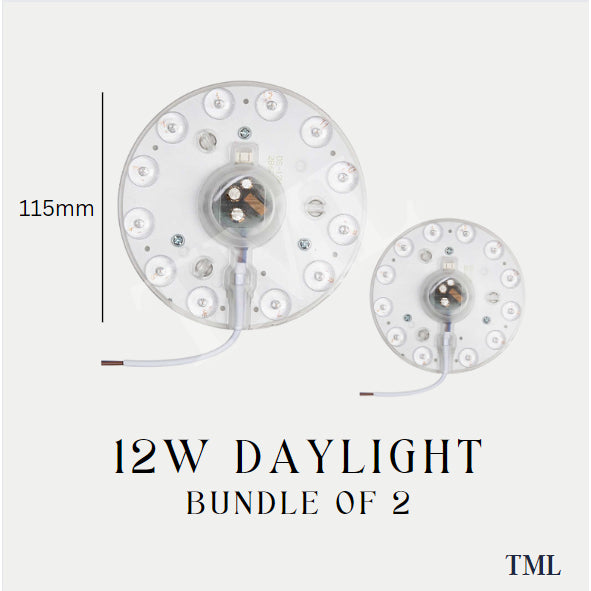 [Bundle of 2] 24W 36W Magnetic LED Ceiling Light Plate Replacement Magnet Panel Module TML