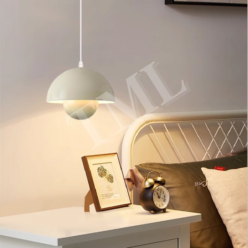 Flowerpot Suspended Pendant Light E27 Bedside Dining Light TML