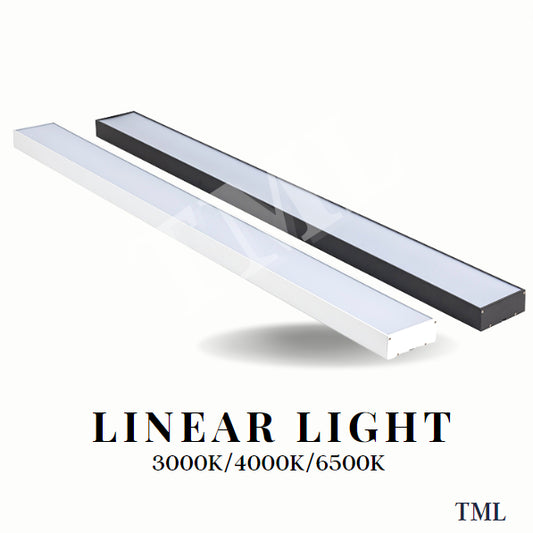 Premium Black White Linear Light Pendant and Surface Mount Type TML