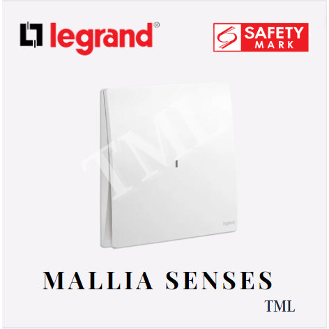 Legrand Mallia Senses 20A Heater Switch Safety Mark Approved TML