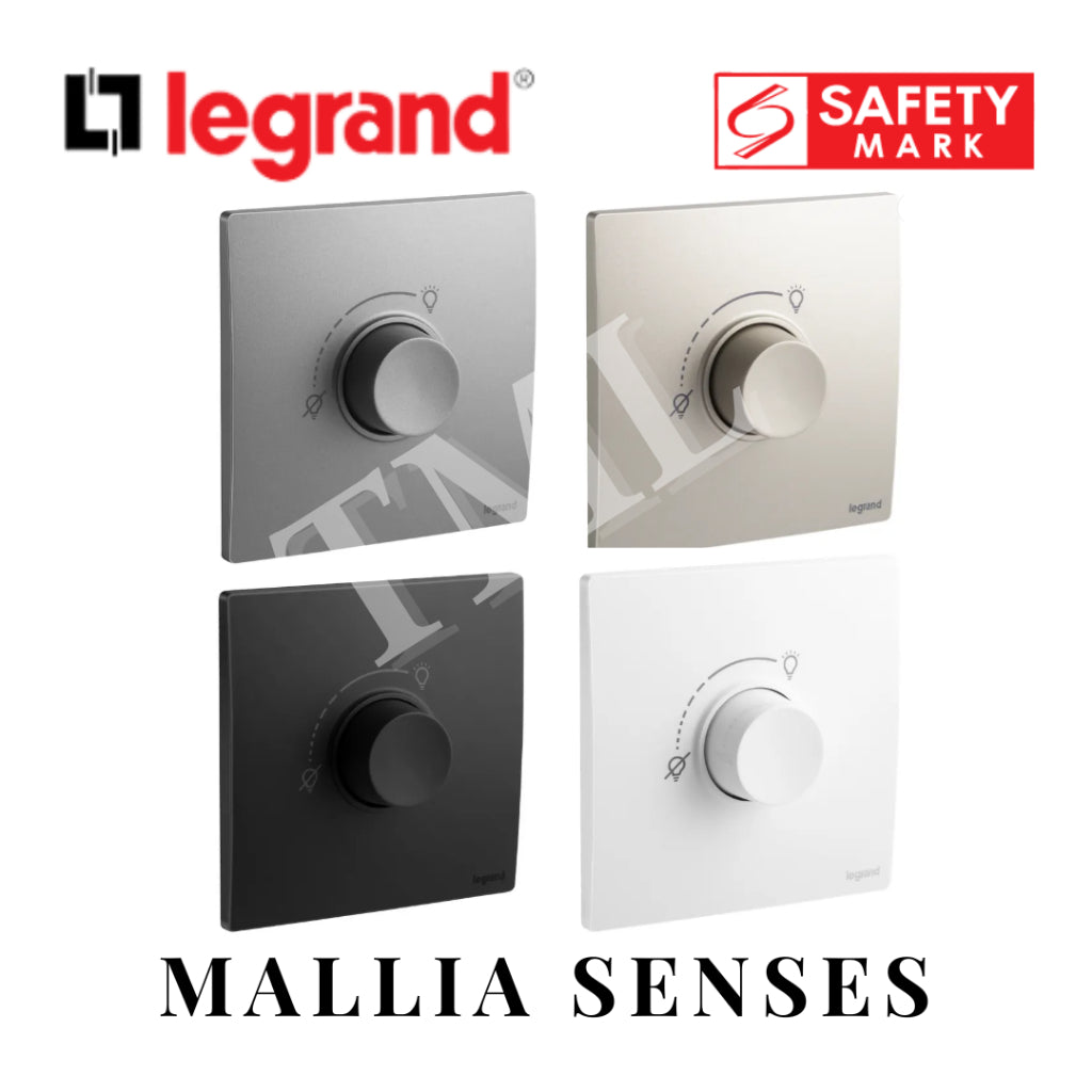 Legrand Mallia Senses Rotary dimmer - RLC+LED for Lighting