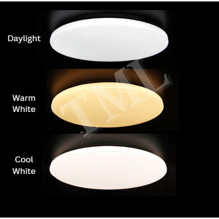 TML LED Ceiling Light  18W 24W 36W Surface Panel 3 tone Daylight Warm White 3tone