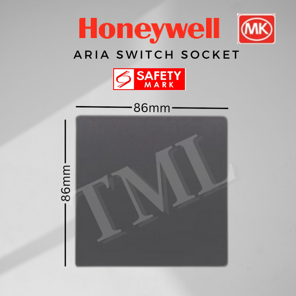 [Safety Mark] Honeywell MK Aria Switch and Socket Black White Grey Rose Gold