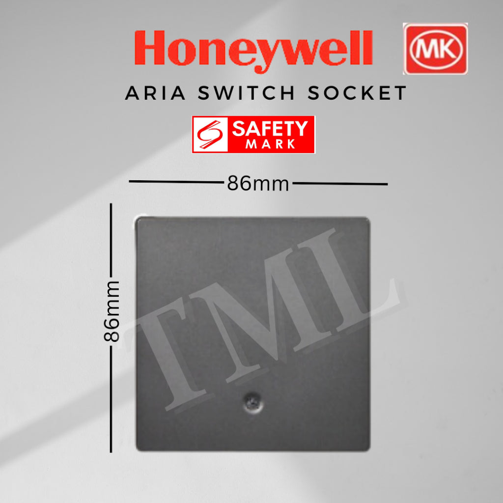 [Safety Mark] Honeywell MK Aria Switch and Socket Black White Grey Rose Gold