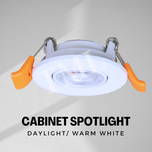 Mini Cabinet Display Shelving Wardrobe recessed spotlight for low height space 3W Daylight Warm White