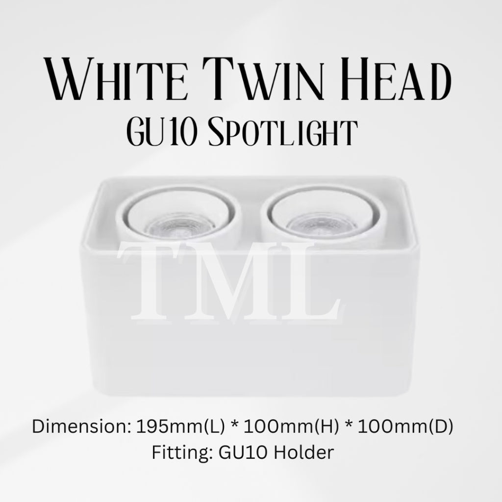 Premium 360 degree Halo Surface GU10 LED Spotlight Single Head Square Double Head Rectangular