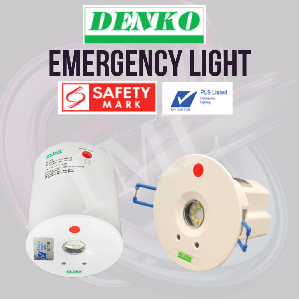 DENKO Emergency Light UFO EmLED - 12NM EASI LED Surface and Recessed